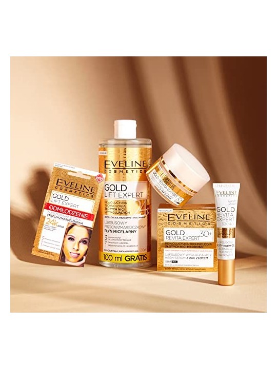 Fluido micellare antirughe con particelle d'oro
