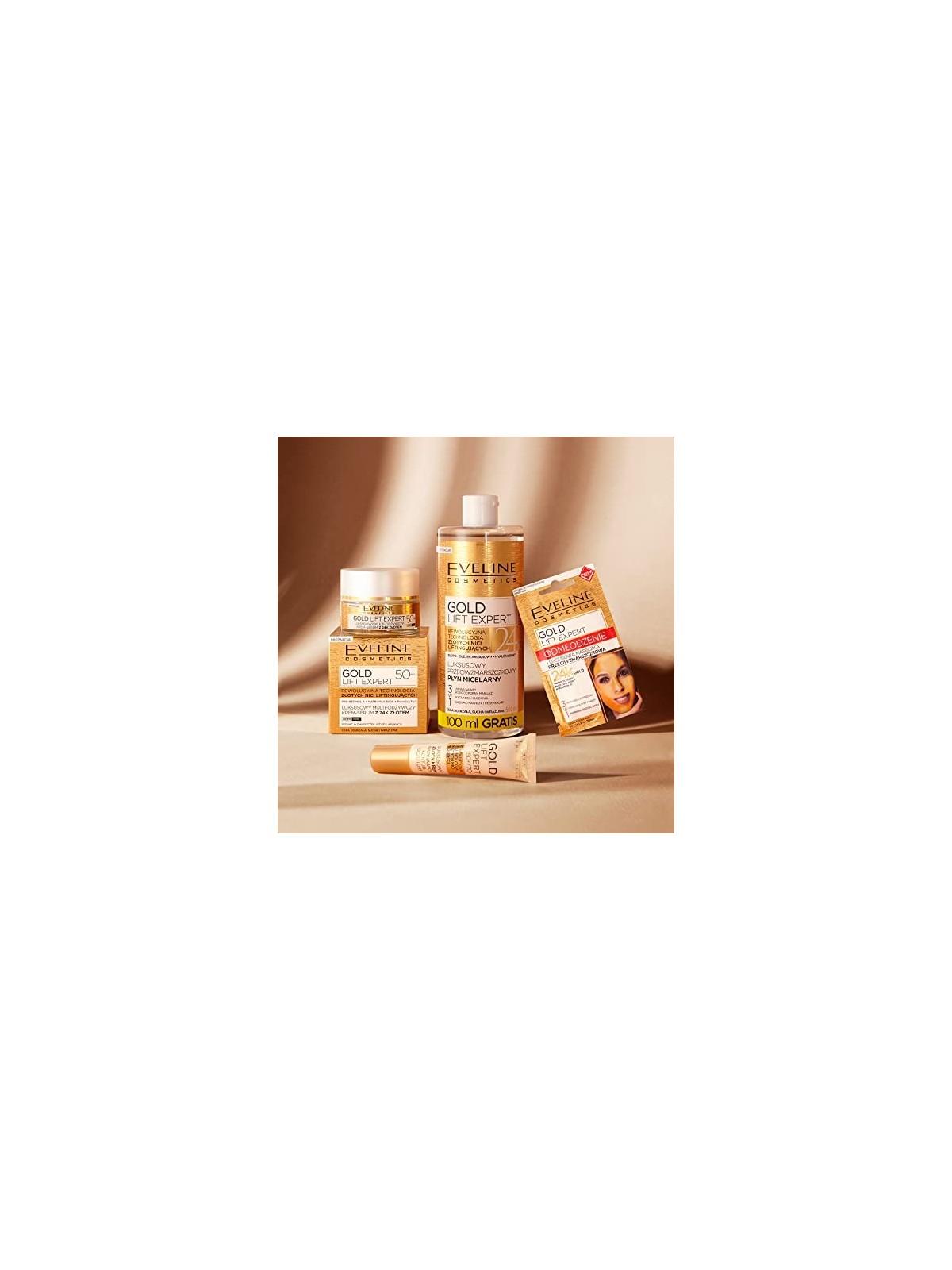 Fluido micellare antirughe con particelle d'oro