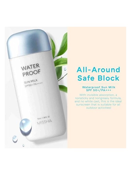 Missha Sun All Around Safe Block Waterproof Sun Milk SPF 50