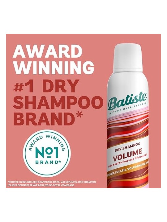 Batiste Hair Benefits Dry Shampoo & Volume shampoo secco per capelli rapidamente grassi 200ml donna Batiste www.essenzetotalstyl