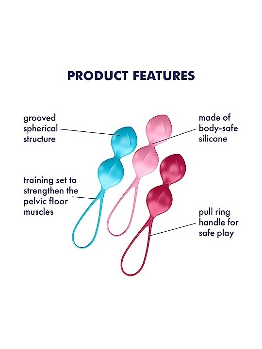 Esercitatore Pavimento Pelvico Satisfyer V Balls 3pz Donna