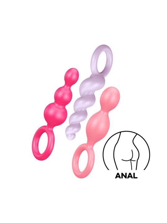 SATISFYER BOOTY CALL PERLINE ANALI COLORI 3UN