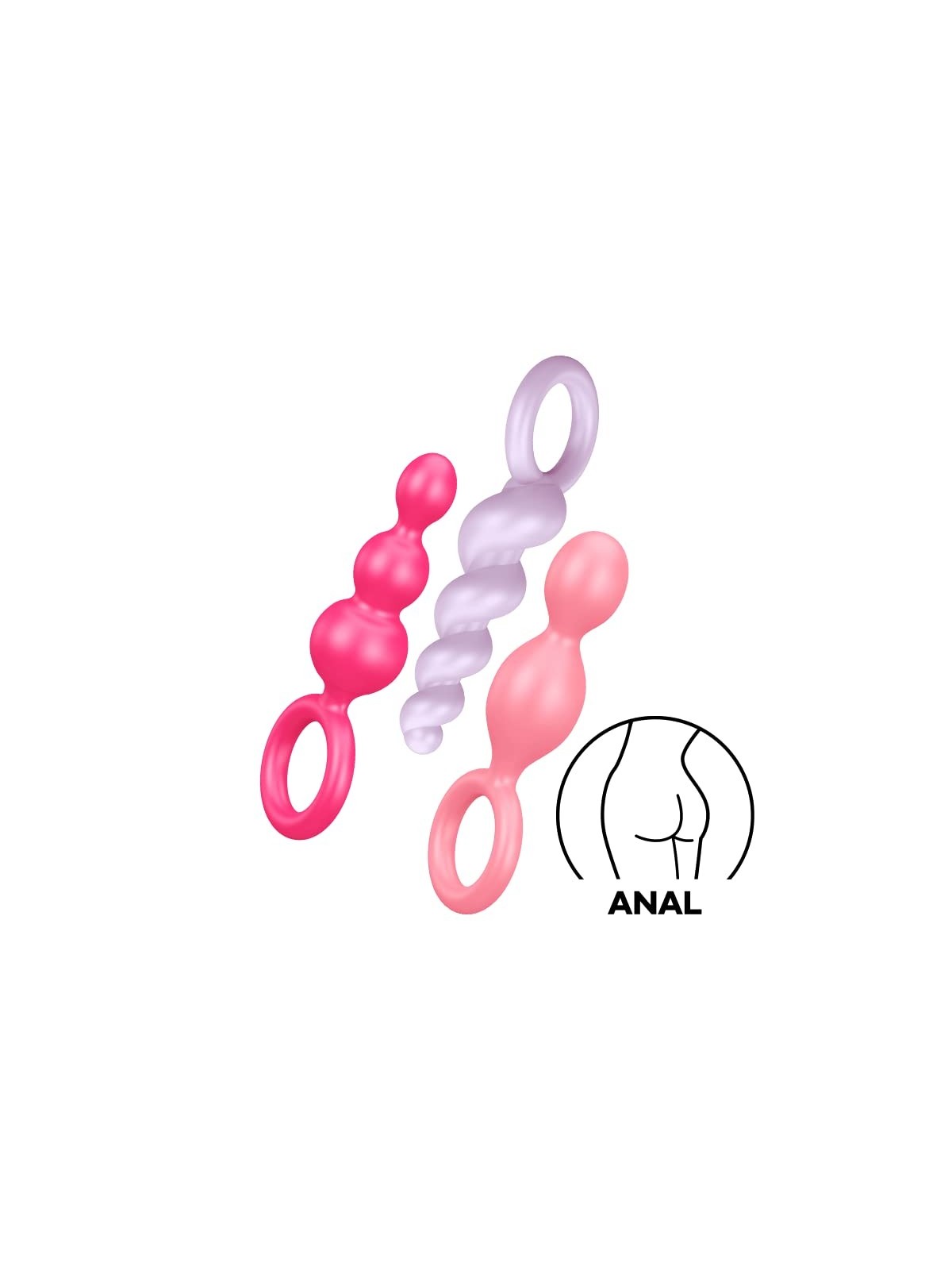 SATISFYER BOOTY CALL PERLINE ANALI COLORI 3UN