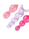 SATISFYER BOOTY CALL PERLINE ANALI COLORI 3UN