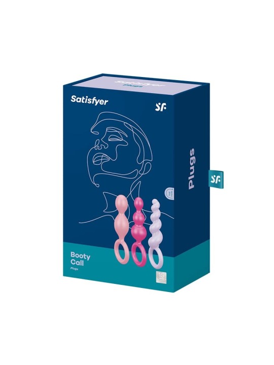 SATISFYER BOOTY CALL PERLINE ANALI COLORI 3UN