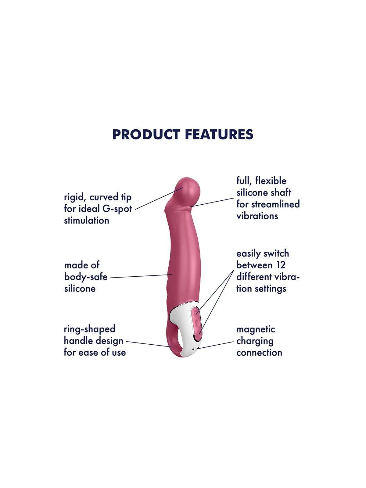 Vibratore per il punto G SATISFYER PETTING Singhiozzo