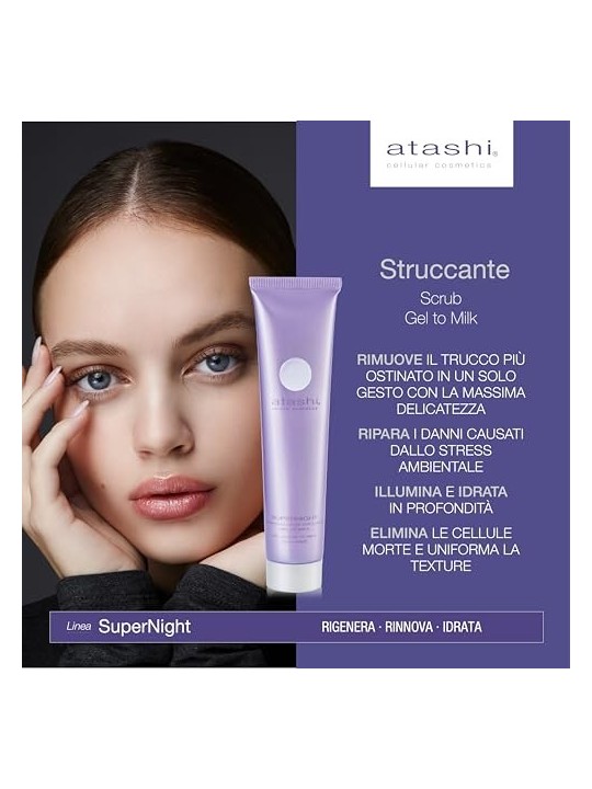 Atashi SUPERNIGHT esfoliante a latte 75ml donna