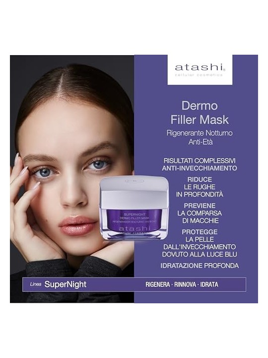 Atashi SUPERNIGHT maschera dermo filler 50ml per donna