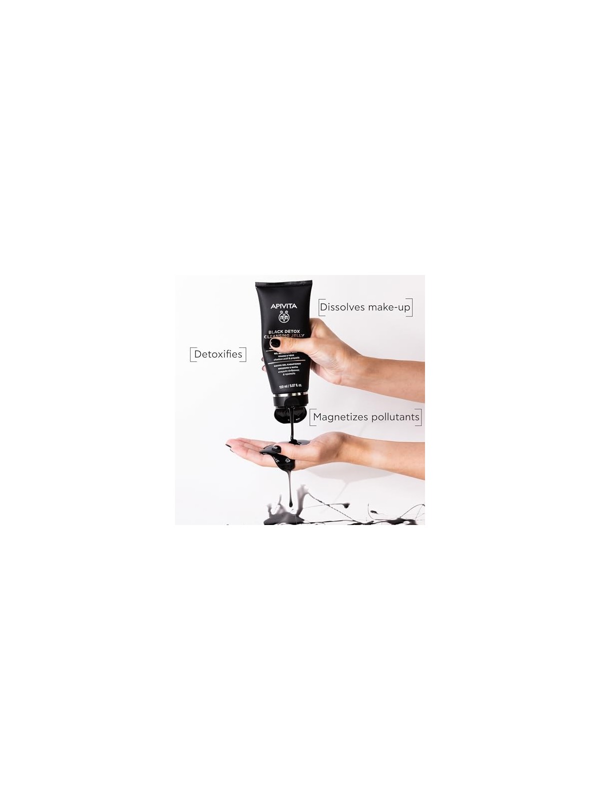 Apivita Black Cleansing Gel con carbone attivo e propoli