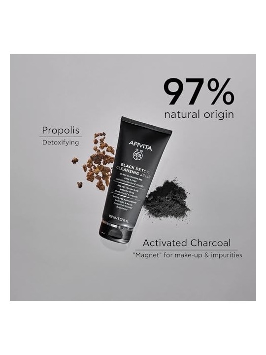 Apivita Black Cleansing Gel con carbone attivo e propoli