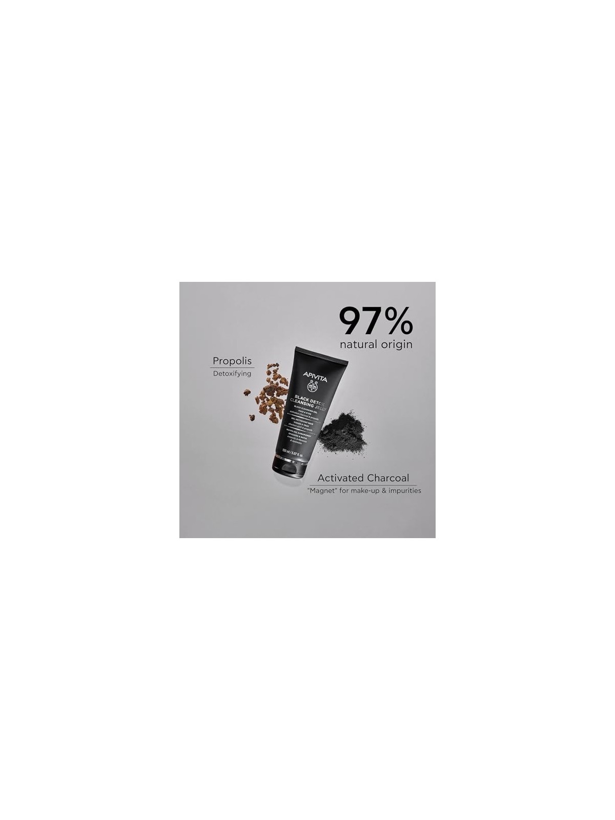 Apivita Black Cleansing Gel con carbone attivo e propoli