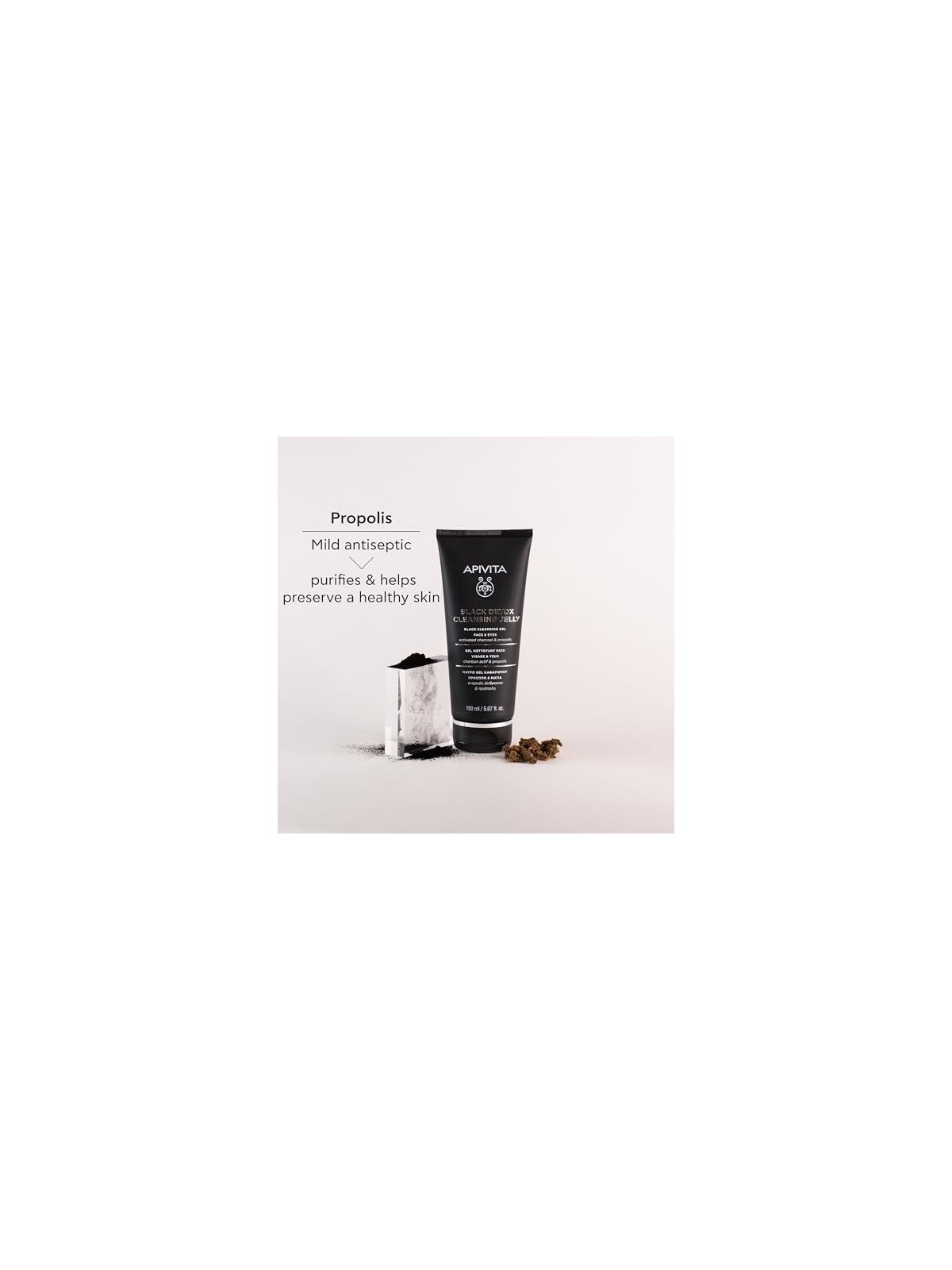 Apivita Black Cleansing Gel con carbone attivo e propoli