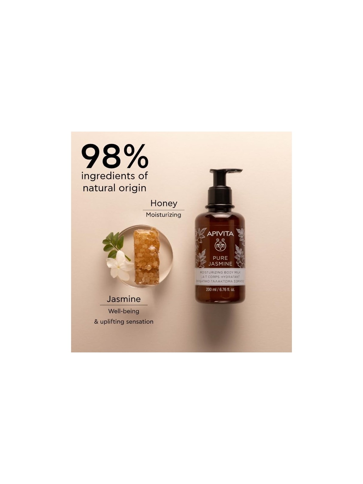 Crema corpo Apivita PURE JASMINE 200ml