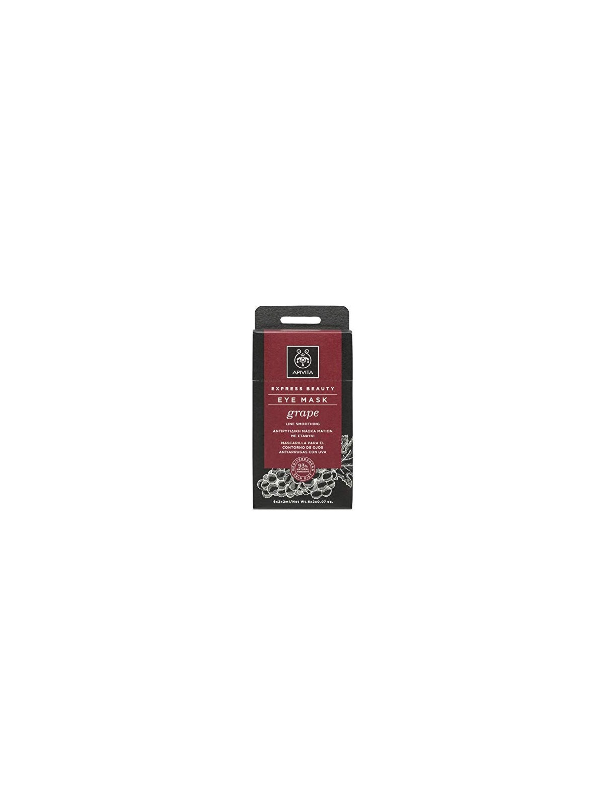 Maschera contorno occhi con uva 2 x 8ml donna