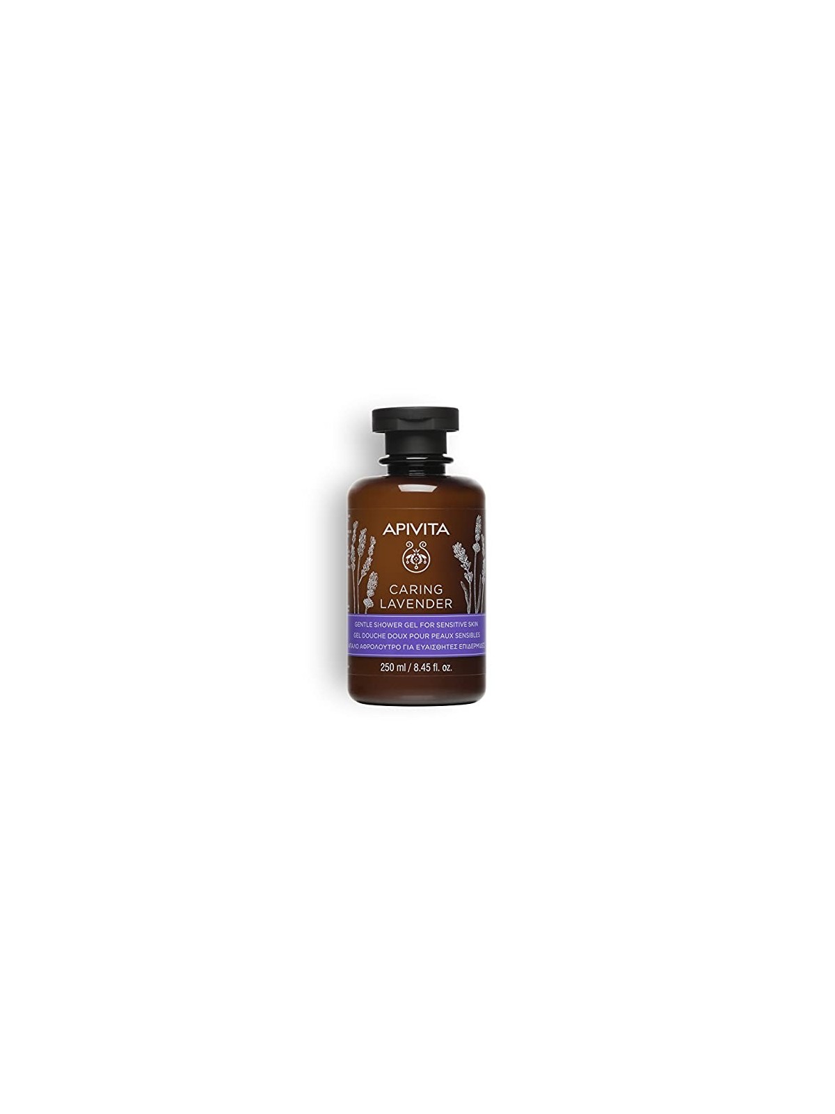Apivita CURA LAVANDA Bath Gel with Lavender 250ml for Women