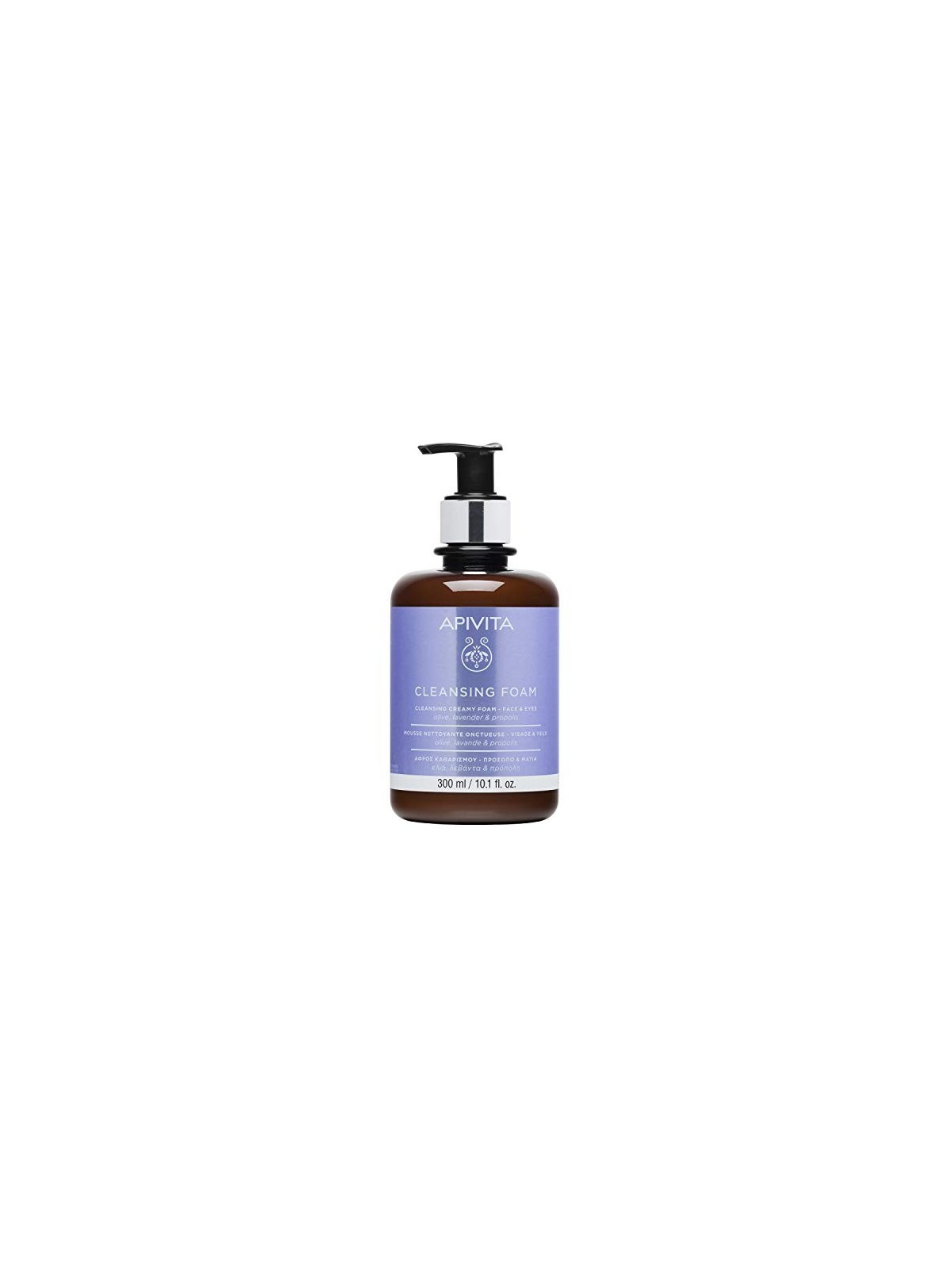 Crema Schiumosa Detergente Viso/Occhi Apivita con oliva e lavanda 300ml