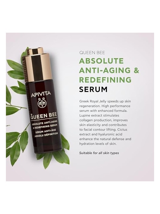 Apivita QUEEN BEE siero redensificante antiet assoluto 30ml donna Apivita www.essenzetotalstyle.com 