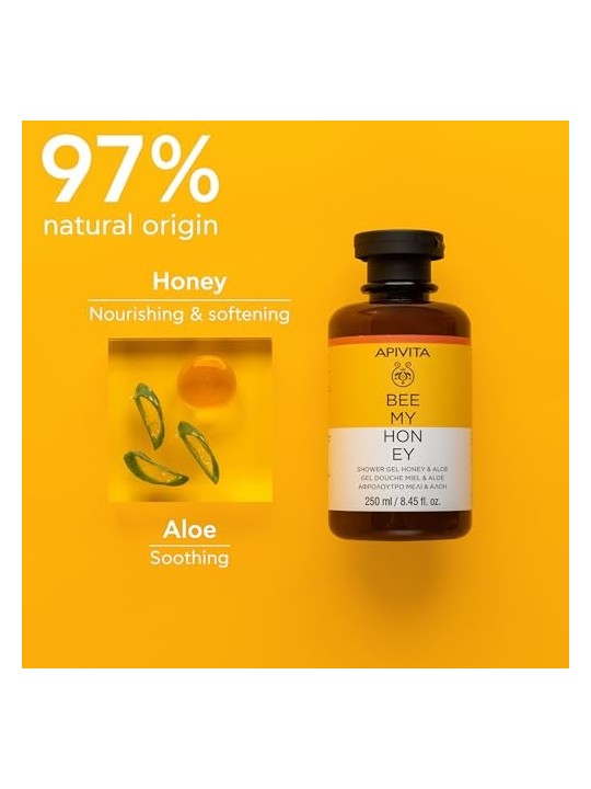 Apivita BEE MY HONEY Shower Gel with Honey and Aloe 250ml for Women