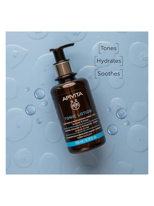Apivita 2 IN 1 TONICO VISO con lavanda e miele 200ml donna Apivita www.essenzetotalstyle.com 