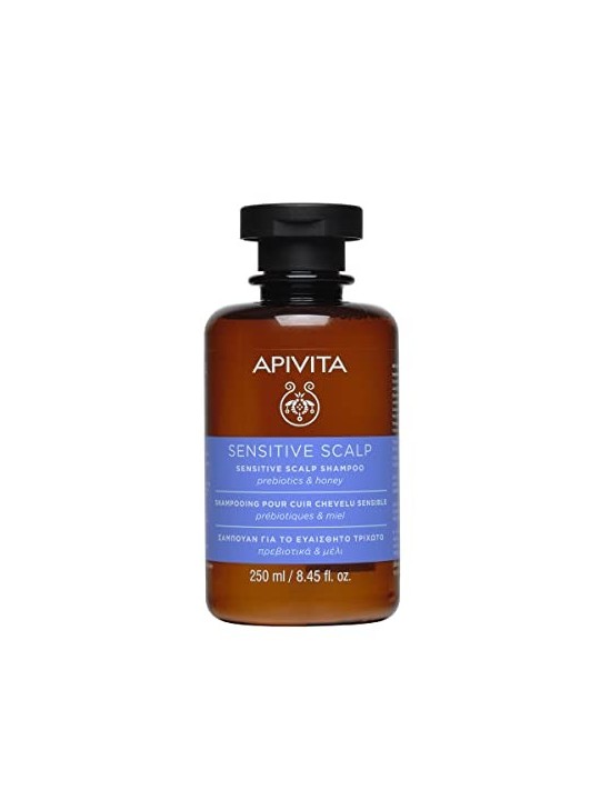 Apivita SHAMPOO per cuoio capelluto sensibile con prebiotici e miele 250ml unisex