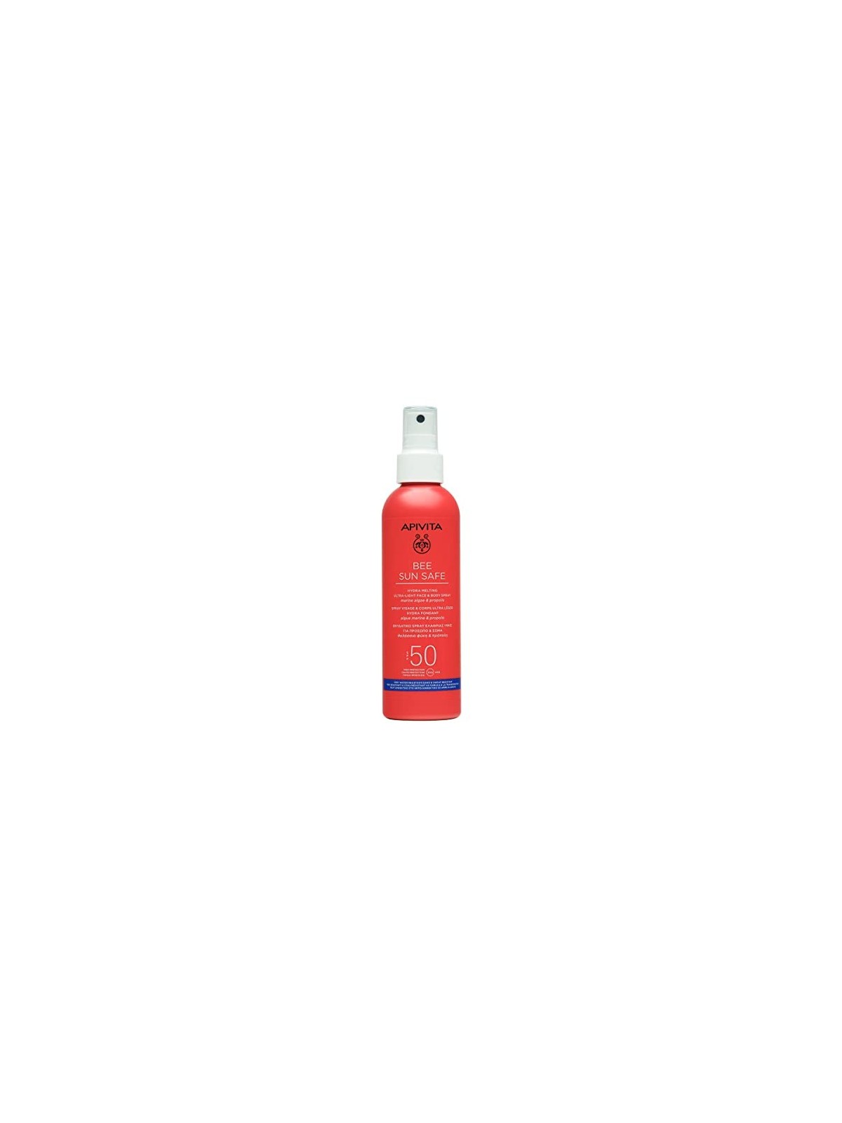 Apivita Bee Sun Safe Hydra Melting Spray UltraLeggero per Viso  Corpo SPF50 200ml Unisex