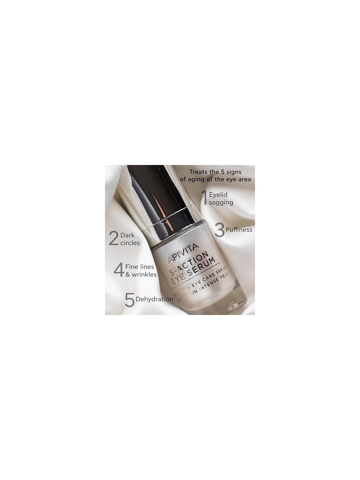 Apivita 5-ACTION Eye Serum with White Lily 15ml