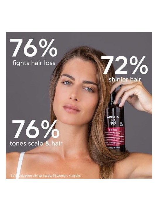 Apivita Ecopack Shampoo Tonificante Donna 500ml
