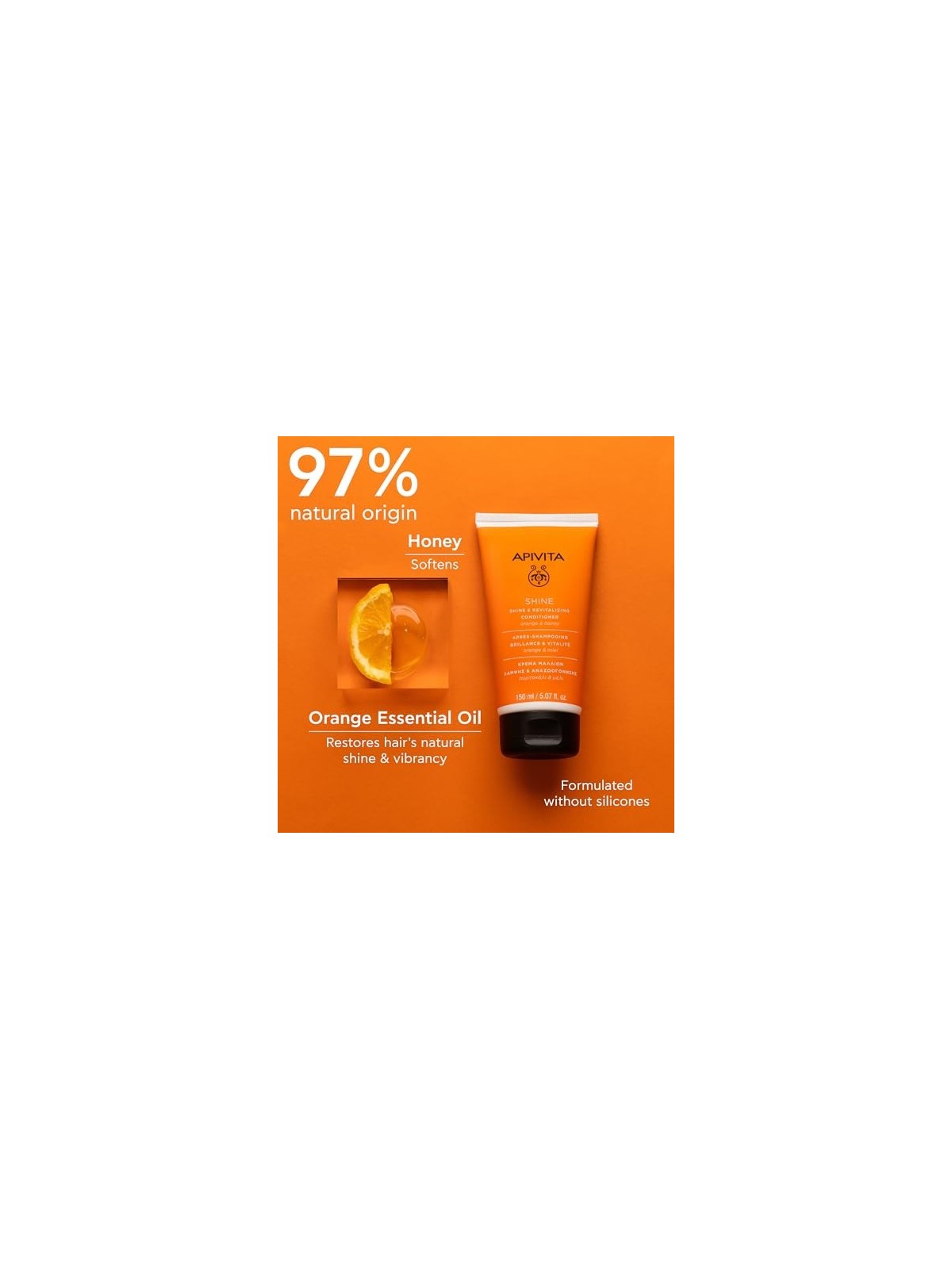 Balsamo Apivita Luciditï¿½ï¿½ e Vitalitï¿½ï¿½ per Capelli 150ml