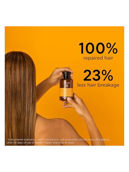 Shampoo KERATIN REPAIR Apivita 250ml donna