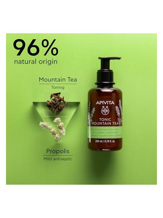 Crema corpo Apivita MOUNTAIN TEA con T di Montagna 200ml