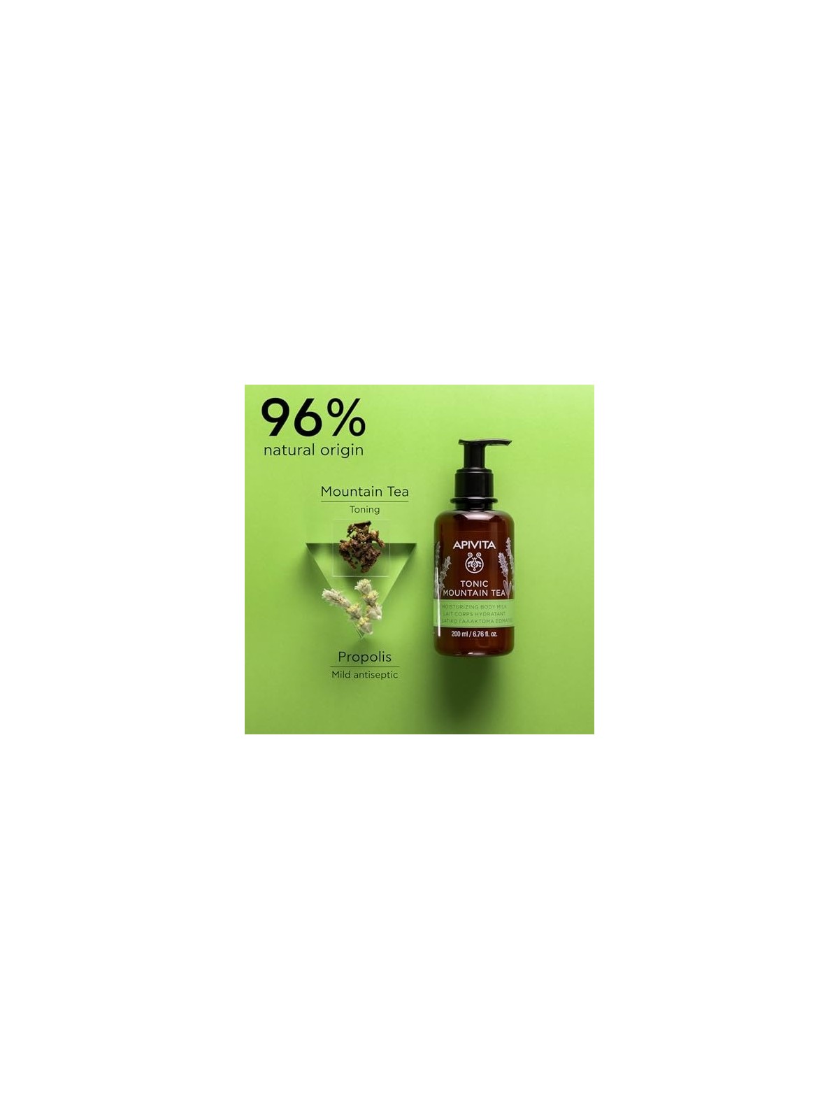 Crema corpo Apivita MOUNTAIN TEA con T di Montagna 200ml