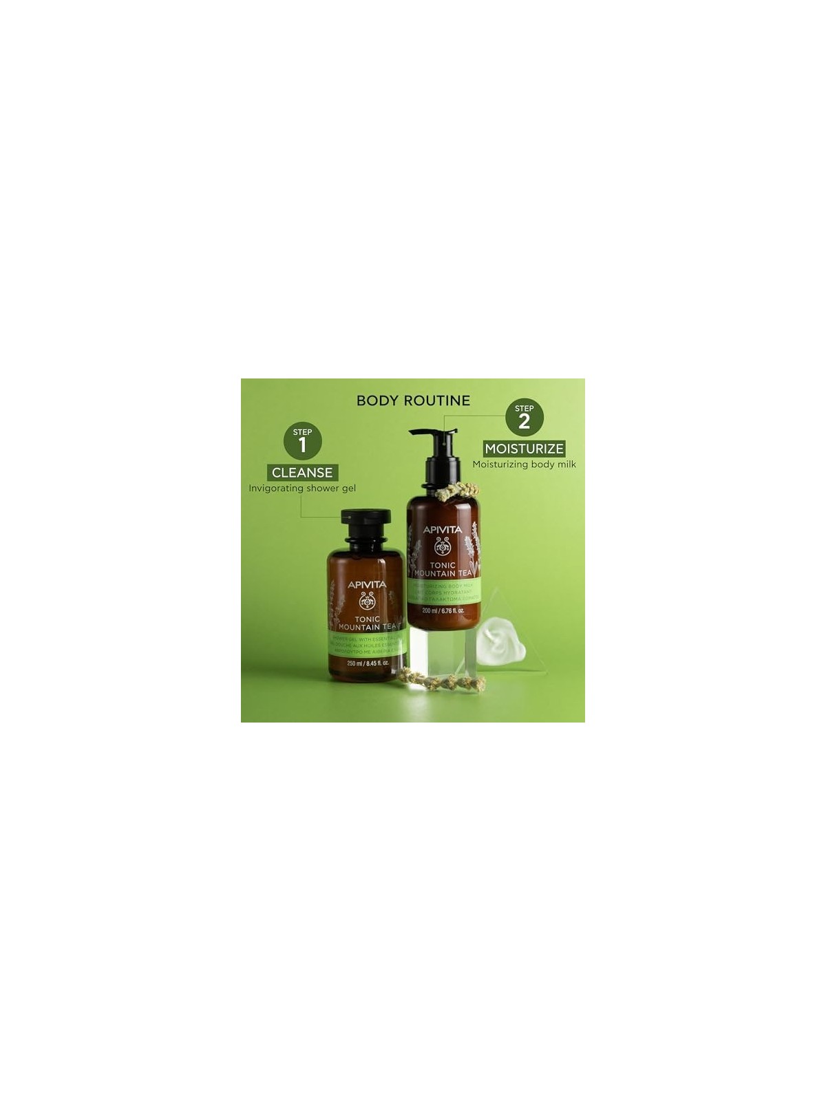 Crema corpo Apivita MOUNTAIN TEA con T di Montagna 200ml