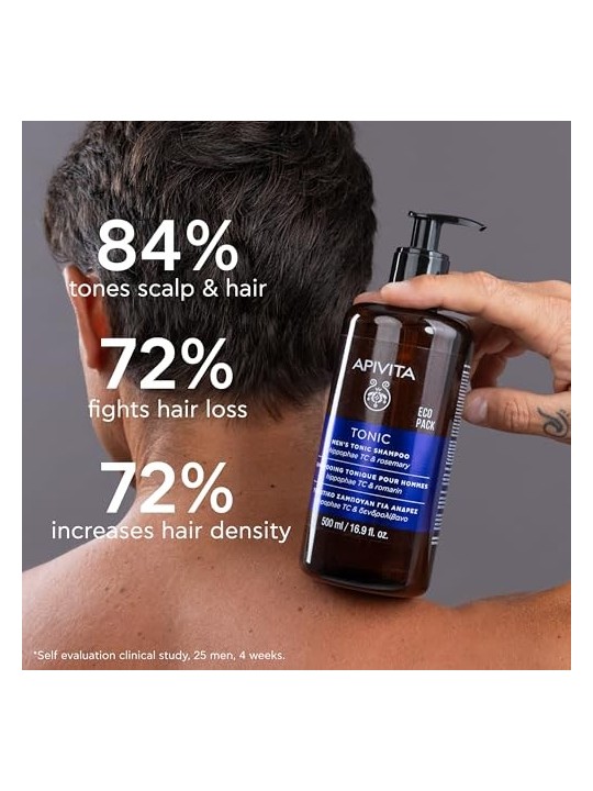 Apivita Ecopack Shampoo Tonificante per Uomo 500ml acquista 