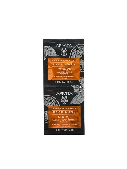 Apivita Express Beauty Face Mask Set 16ml 2x8ml - Orange