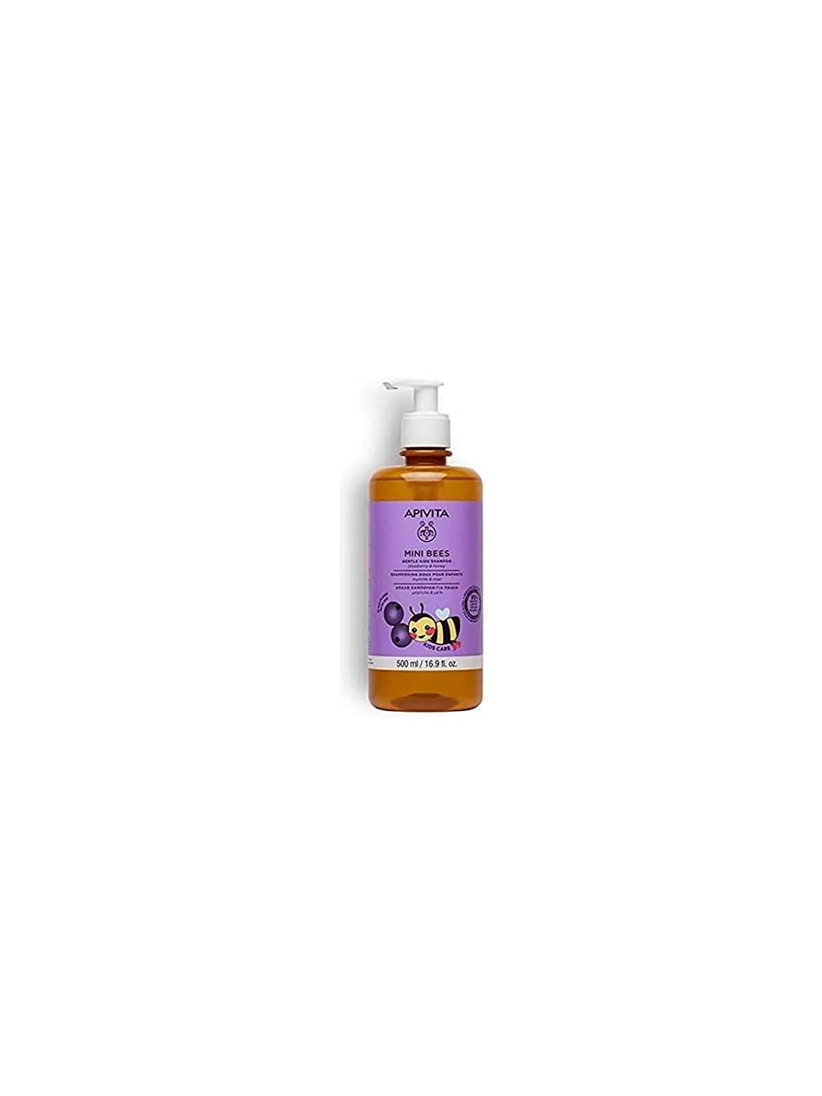 Apivita Bambini Shampoo Dolce con Mirtilli Rossi e Miele 500ml Unisex