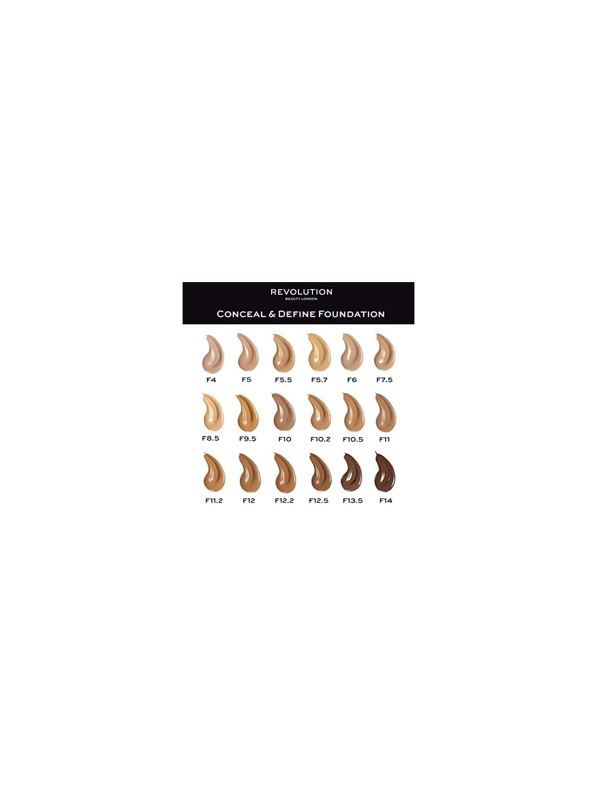 Fondotinta Revolution Make Up CONCEAL e DEFINE F10 donna