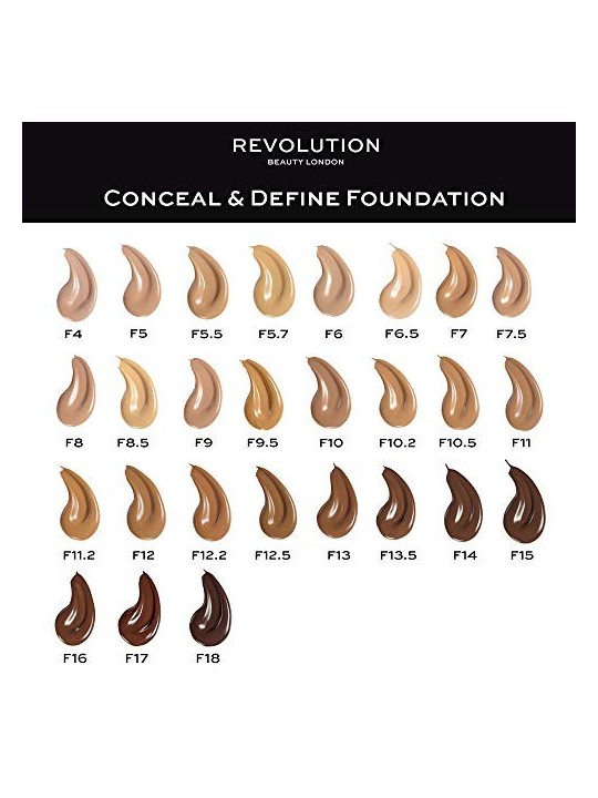 Makeup Revolution Conceal Define Cream Foundation F 18