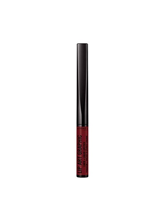 Rimmel London LIP ART GRAPHIC delineatore e rossetto liquido 810be free 5ml donna