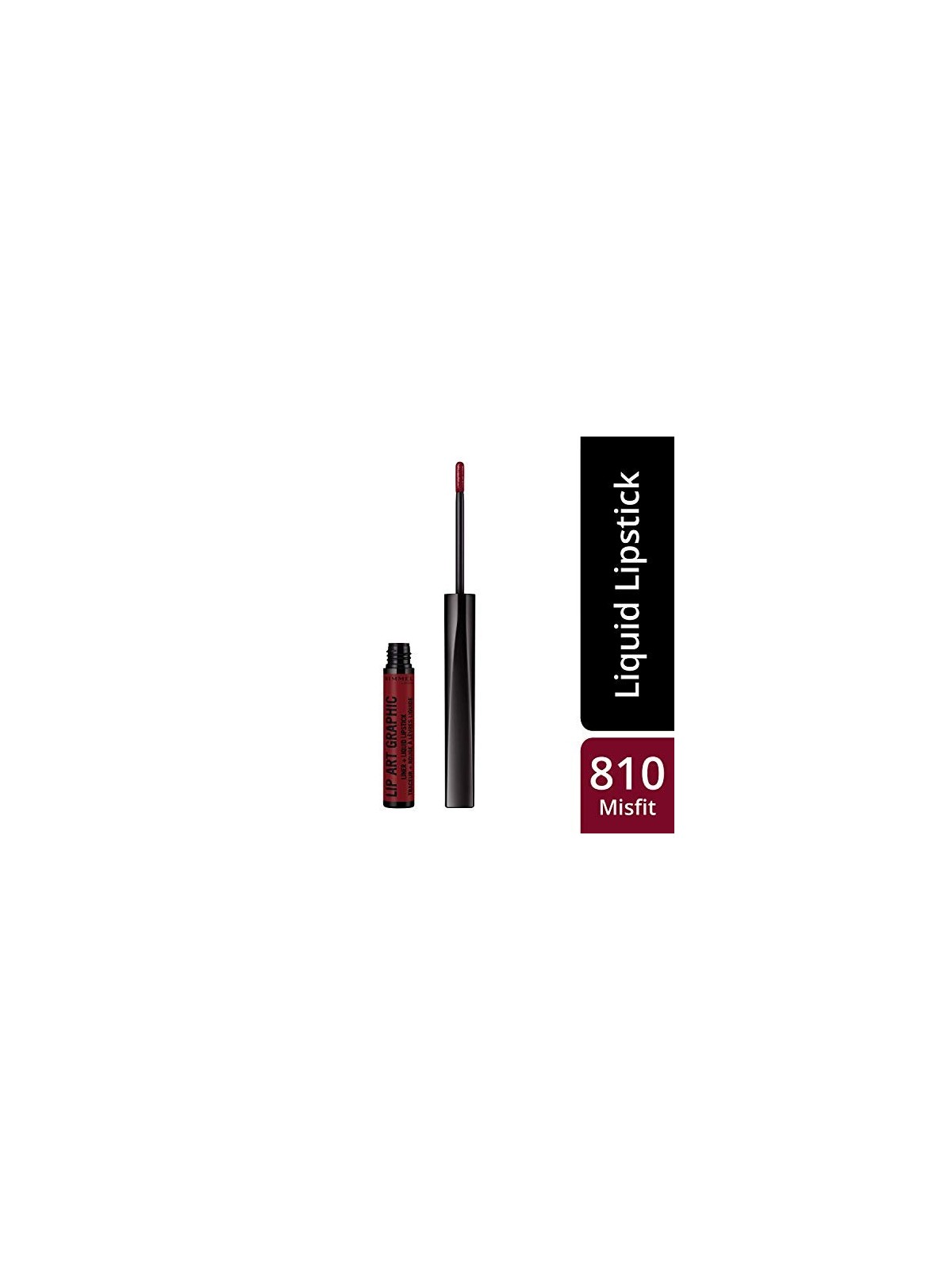 Rimmel London LIP ART GRAPHIC delineatore e rossetto liquido 810be free 5ml donna