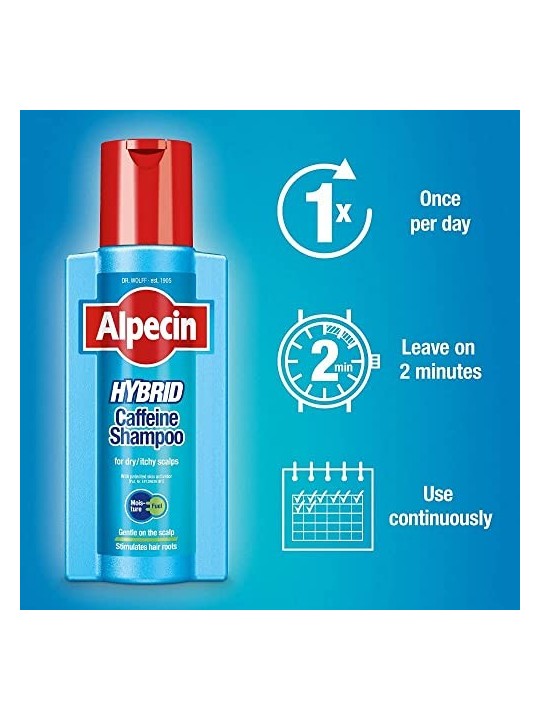 Alpecin Shampoo ibrido alla caffeina Shampoo alla caffeina da uomo 250ml