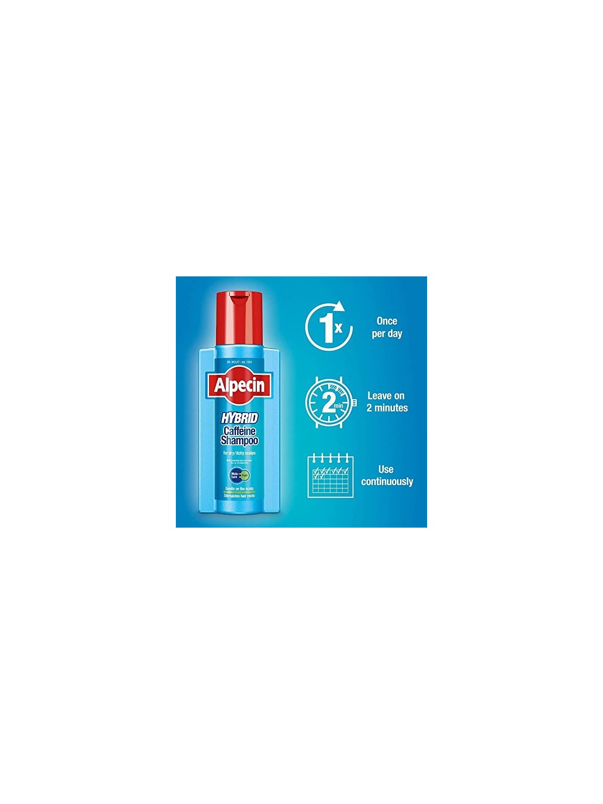 Alpecin Shampoo ibrido alla caffeina Shampoo alla caffeina da uomo 250ml