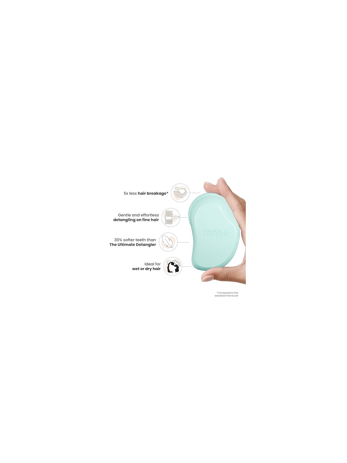 Tangle Teezer Salon Elite Mint Lilac donna 1 unità Hairbrush For Fine, Colour-Treated Tangle Teezer www.essenzetotalstyle.com 