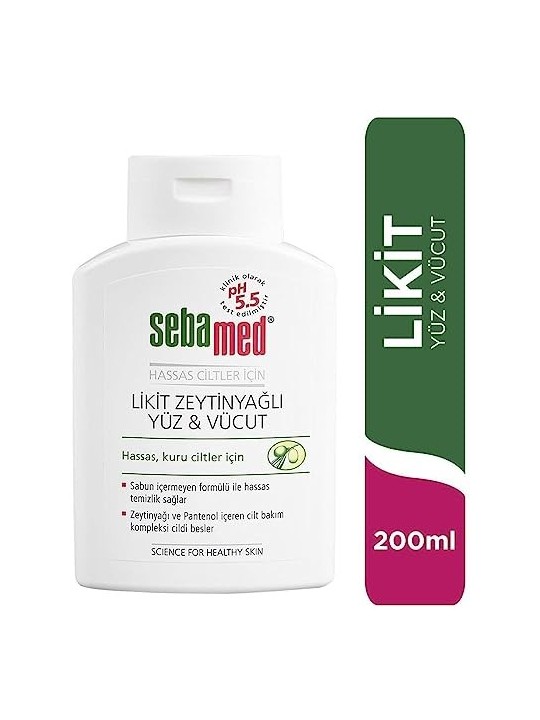 Sebamed Olive Face & Body Wash donna 200ml For Sensitive Skin