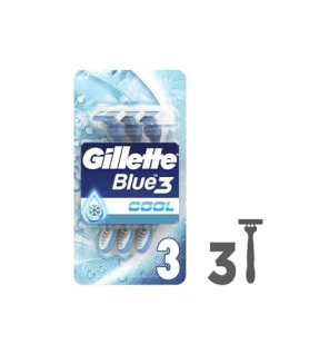 Gillette Blue 3 Cool Disposable Razor 6 pcs M