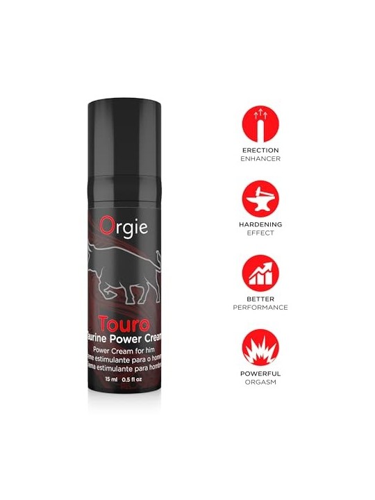 ORGIE Touro Taurine Power for Men crema rinforzante per lerezione 15ml