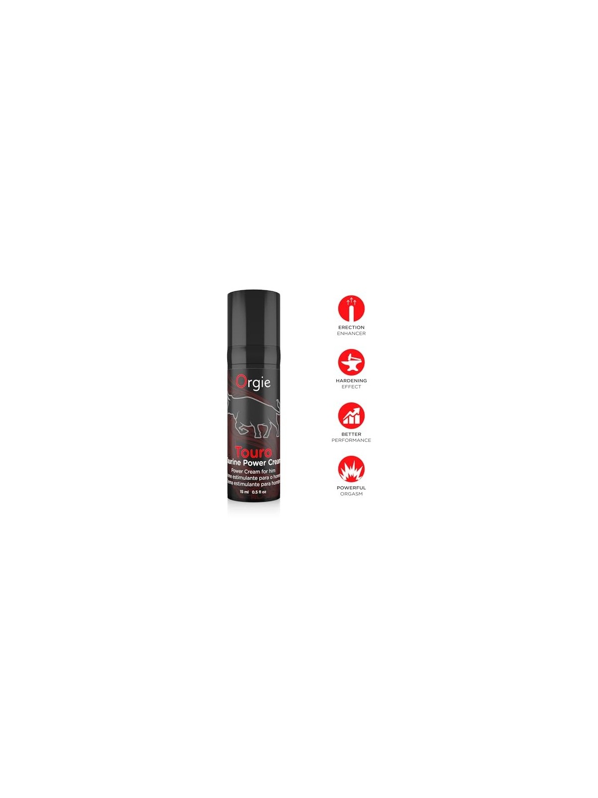 ORGIE Touro Taurine Power for Men crema rinforzante per lerezione 15ml