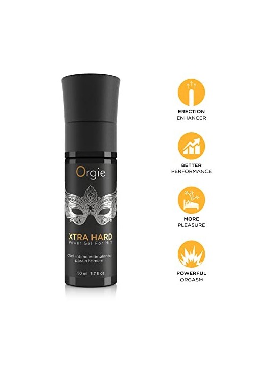 ORGIE Xtra Hard Power Gel per lui gel rinforzante per leccitazione e lerezione 50ml