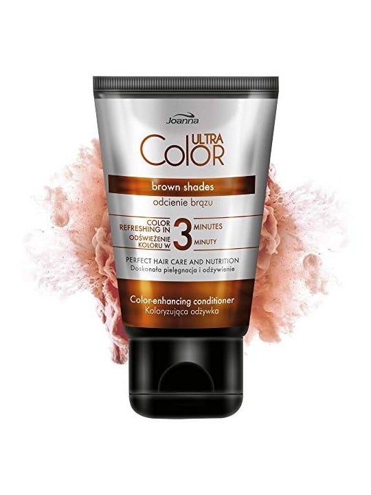 JOANNA Ultra Color ColorEnhancing Conditioner balsamo colorante castano caldo Tonalit Marrone