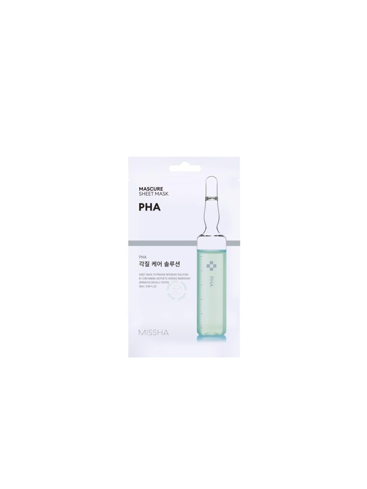 Maschera in tessuto esfoliante e detergente con acidi PHA 28ml