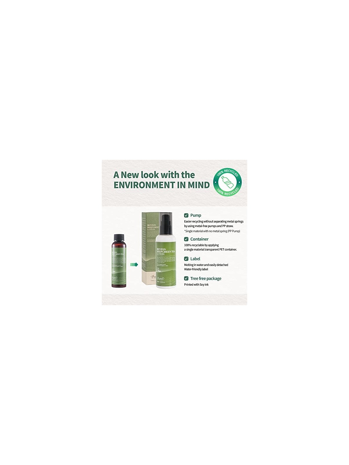 Lozione Benton Deep Green Tea 120 ml